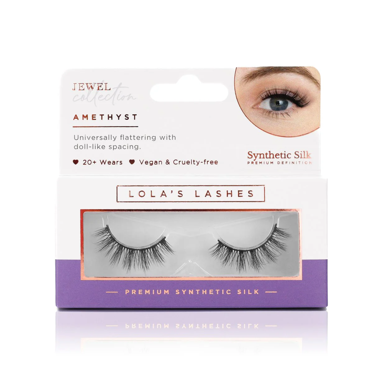Amethyst Strip Lashes