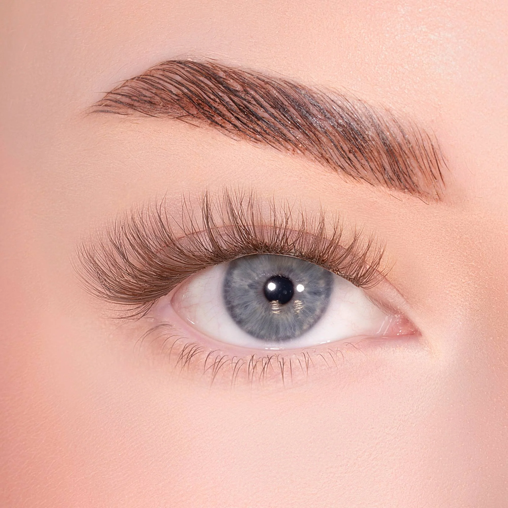 Soft Cocoa Brown Pre-Glued Lashes - Image 3