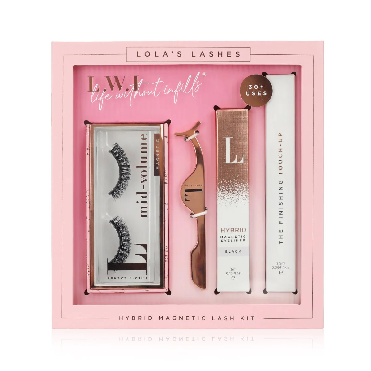 L.W.I Into U Russian Hybrid+ Magnetic Lash Starter Set