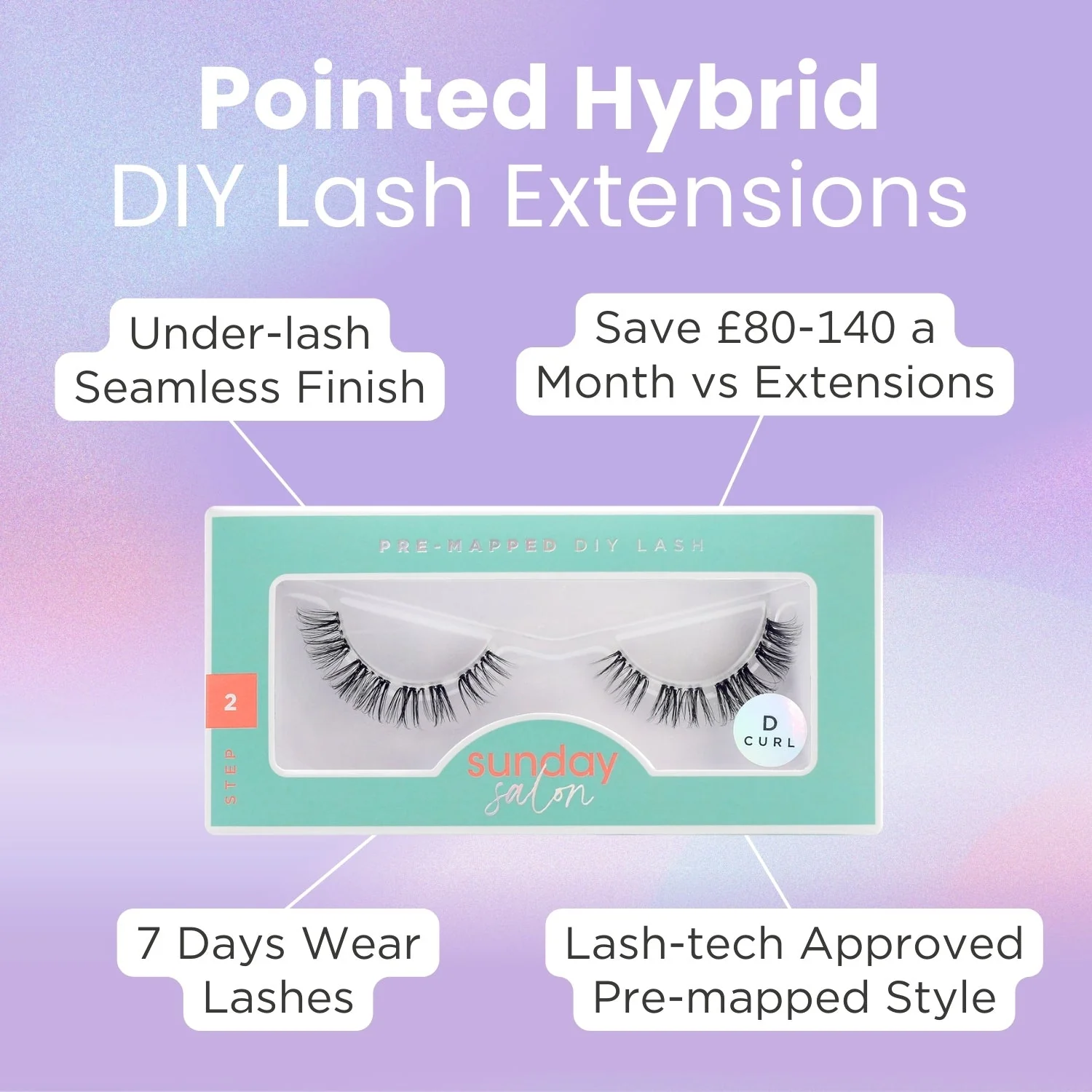 Pointed Hybrid Pre-mapped Cluster Lashes - Image 3
