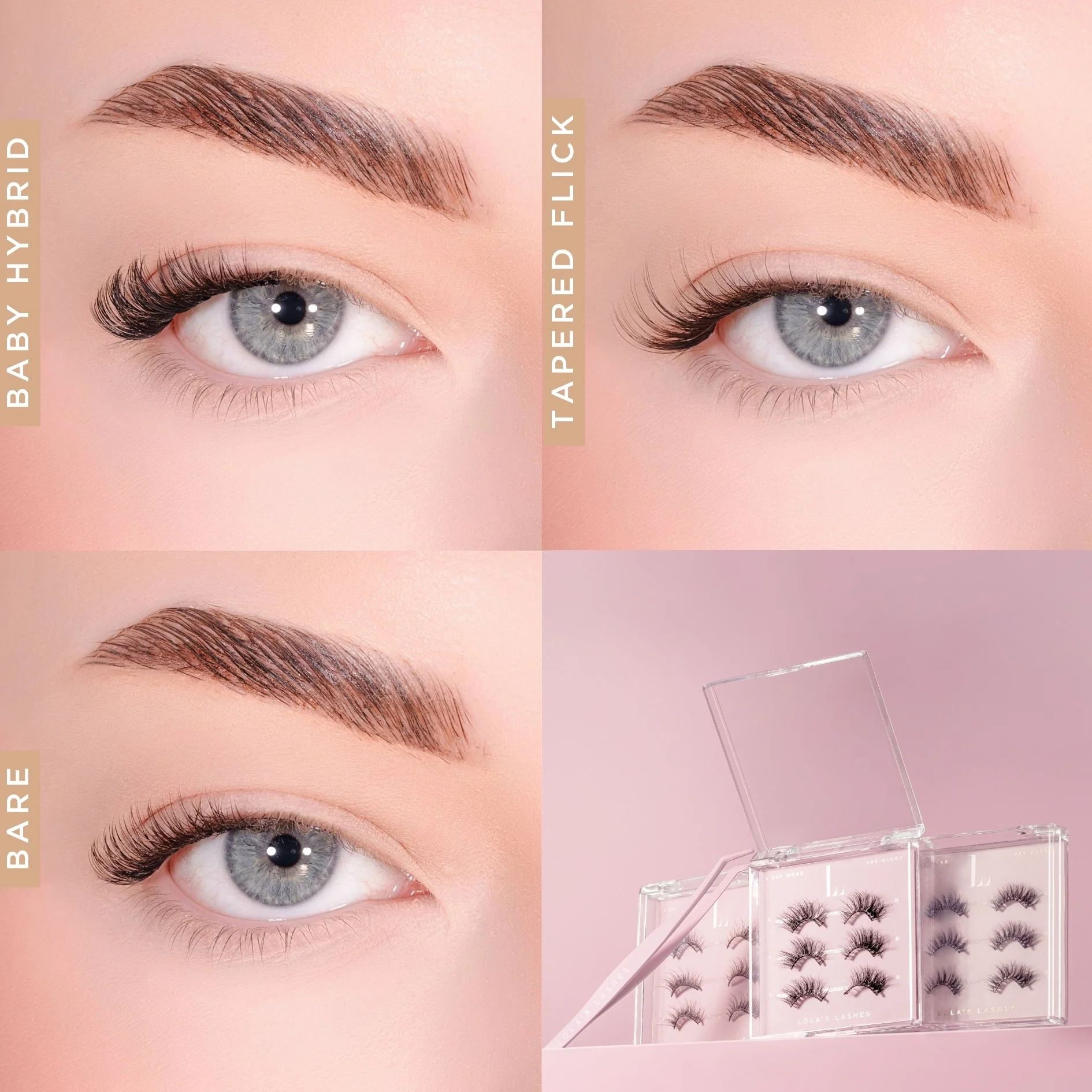 Pre-Glued Half Lashes Duo Refill Bundle - Image 3