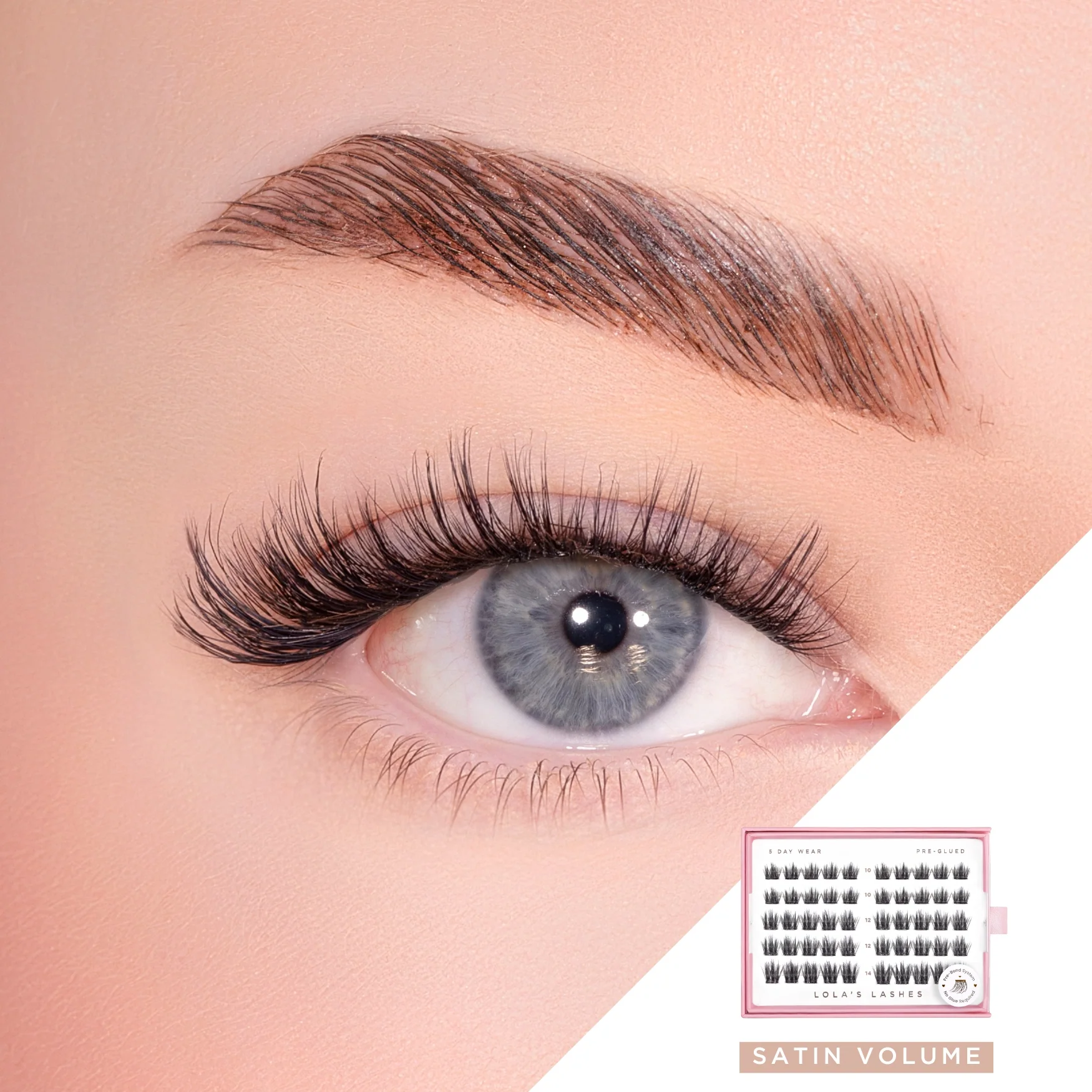 Satin Volume Pre-Glued Lashes - Image 4