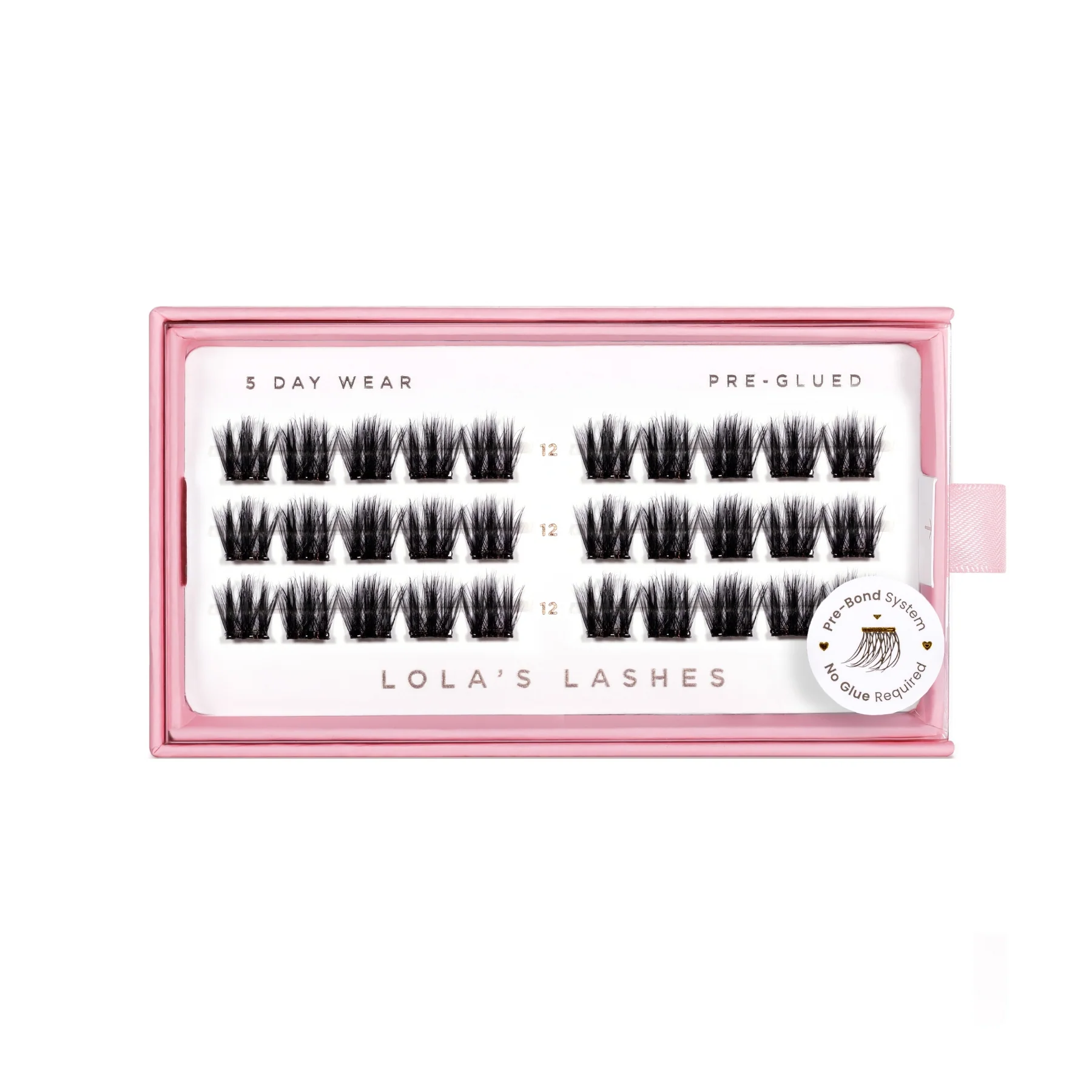 Satin Volume Single Length Pre-Glued Lashes - Image 2