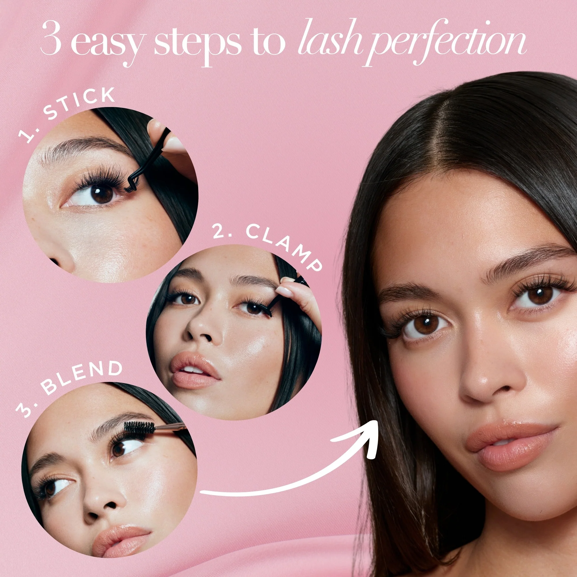 Tapered Pre-Glued Lashes Set - Image 5