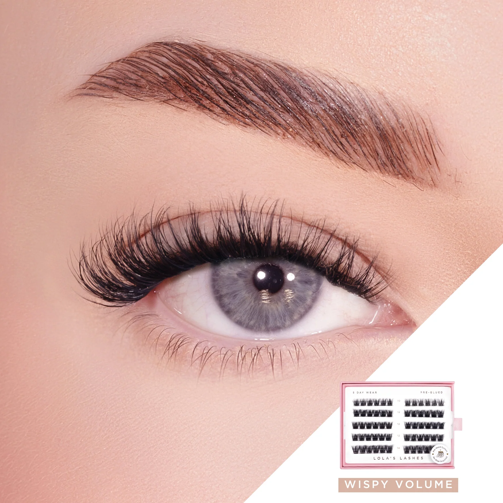 Wispy Volume Pre-Glued Lashes - Image 4