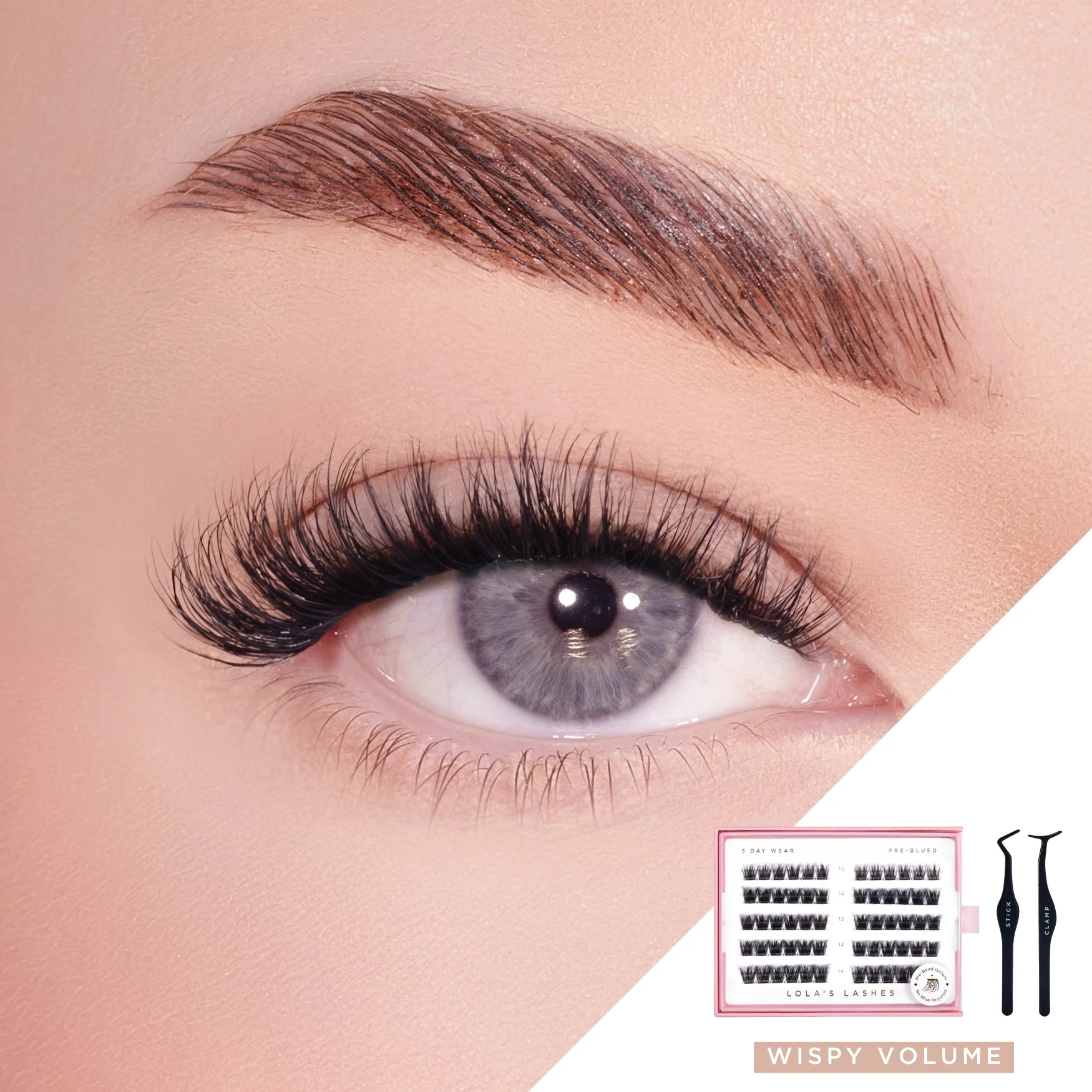 Wispy Volume Pre-Glued Lashes Set - Image 4