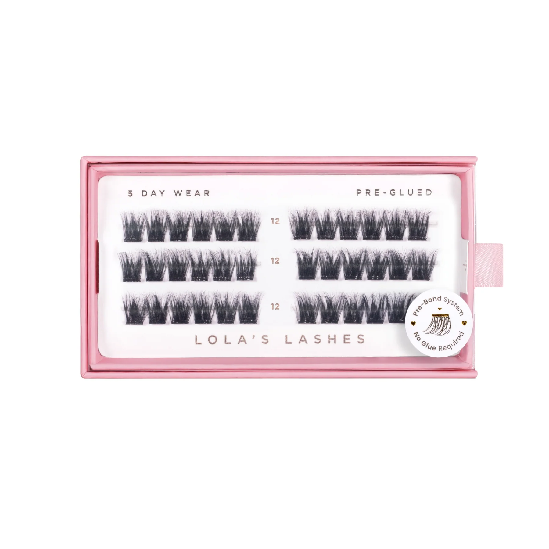 Wispy Volume Single Length Pre-Glued Lashes - Image 2